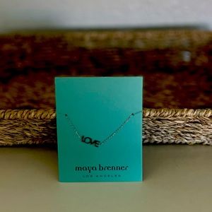 Maya Brenner silver Love bracelet/anklet